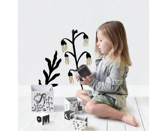 WEE GALLERY Cubes Compter et Empiler For�t - Set de 10 - D�s 2 ans (2)