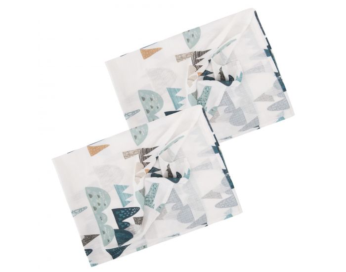 SEVIRA KIDS Langes multi usage en bambou - lot de 2 - Everest - 50 x 50 cm (3)