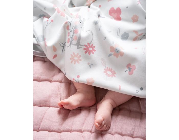 SNAP THE MOMENT Couverture 2 en 1 Photobooth 100% Coton - Rosy White  (12)