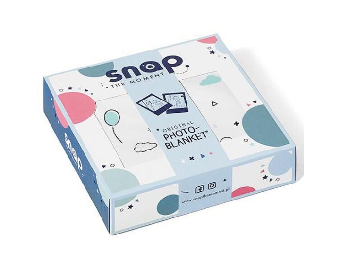 SNAP THE MOMENT Couverture 2 en 1 Photobooth 100% Coton - Powder Blue  (11)