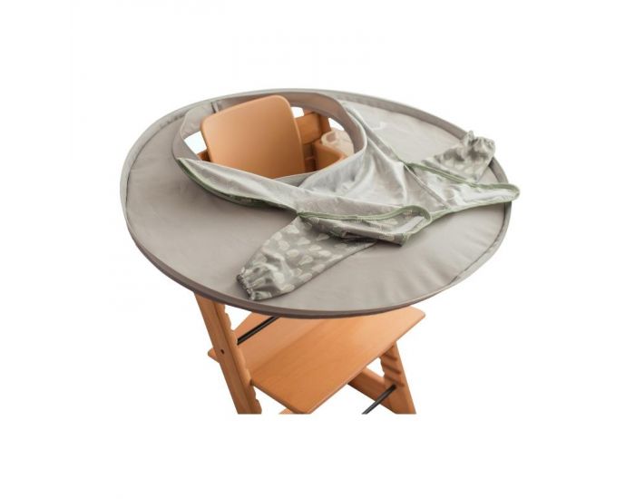 TIDY TOT Kit Bavoir et Plateau Transportable - Dove Grey (8)