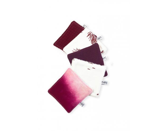 KAPOUNE Lot de 5 Lingettes Lavables - 10x10 cm (1)