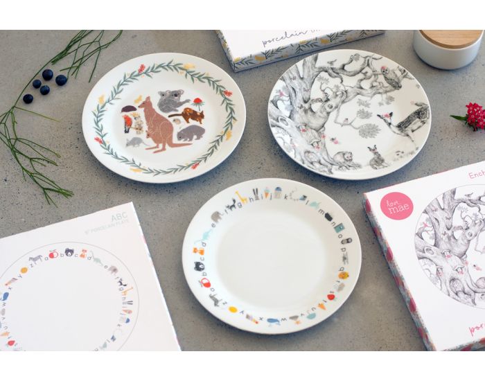 LOVE MAE Assiette En Porcelaine Avec Ventouse  (4)