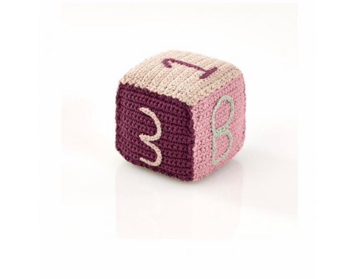 PEBBLE Cube Hochet Equitable Rose - Ds 6 mois (3)