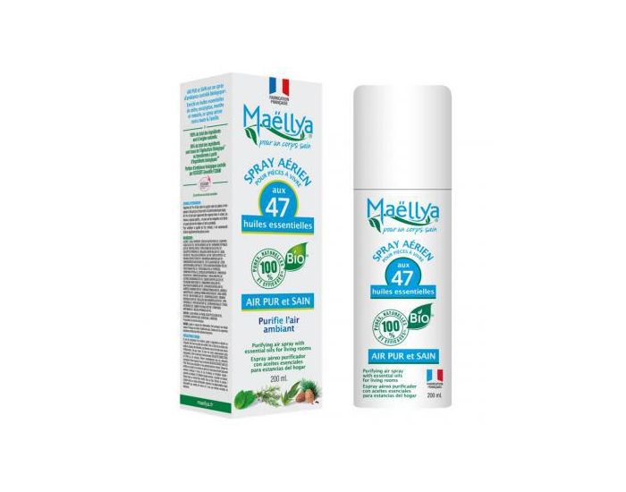 MAELLYA Lot de 2 Sprays Arien Pices  Vivre Air Pur et Sain - 200 ml (1)
