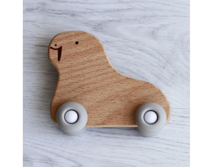 SEVIRA KIDS Jouet de dentition  roulettes - bois et silicone - Ds 6 mois (1)