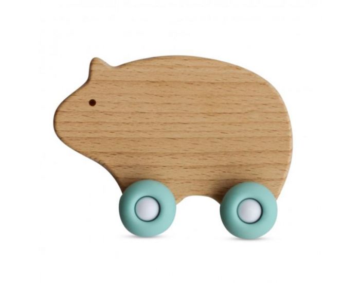 SEVIRA KIDS Jouet de dentition  roulettes - bois et silicone - Ds 6 mois (2)