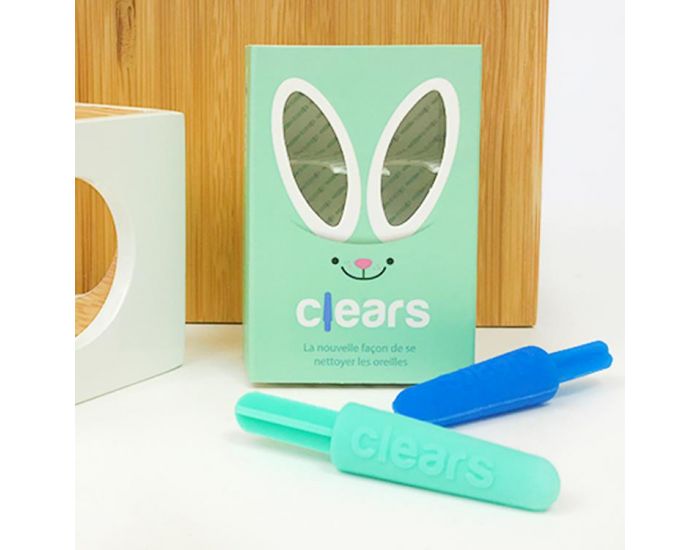 CLEARS Lots de 2 batonnets d'oreilles cologiques rutilisables (2)