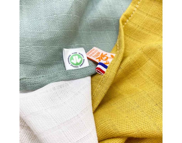 PAPATE Langes en Coton Bio - Feh - 50 x 50 cm (2)