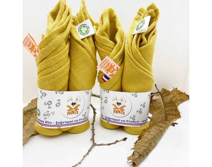 PAPATE Langes en Coton Bio - Feh - 50 x 50 cm (3)