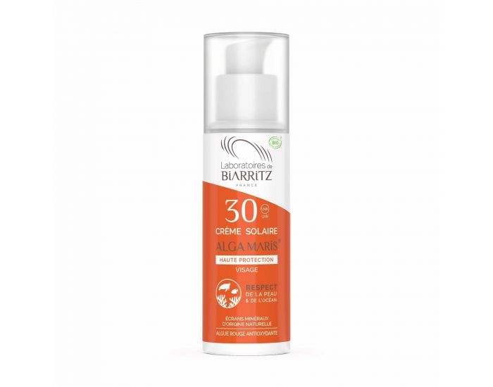 LABORATOIRES DE BIARRITZ Cr�me Solaire Visage SPF30 Certifi�e Bio 50ml (2)