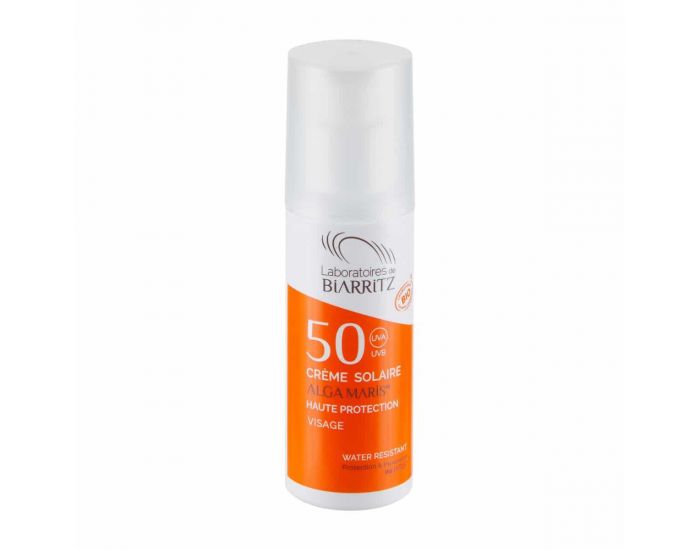 LABORATOIRES DE BIARRITZ Cr�me Solaire Visage SPF50 Certifi�e Bio 50ml (4)