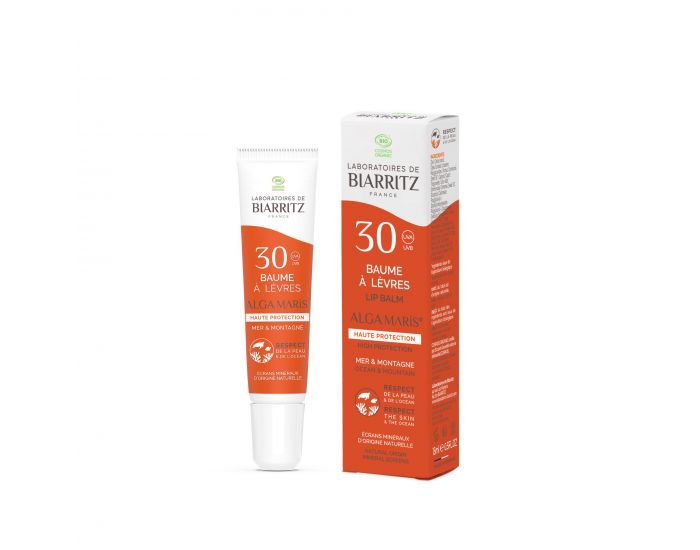 LABORATOIRES DE BIARRITZ Baume  lvres SPF30 Mer et Montagne certifi Bio 15 ml (1)