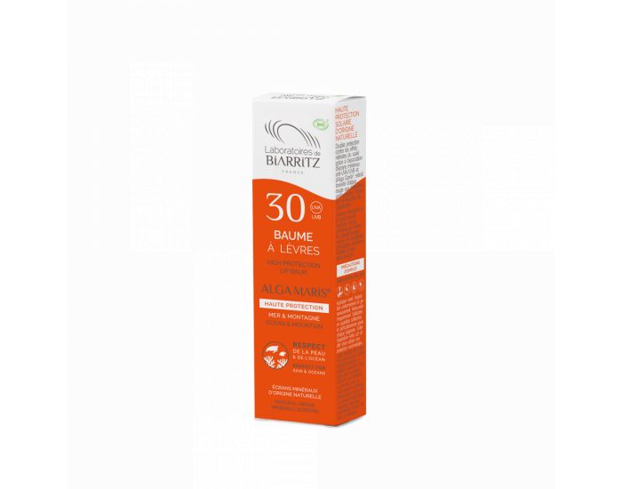 LABORATOIRES DE BIARRITZ Baume � l�vres SPF30 Mer et Montagne certifi� Bio 15 ml (11)