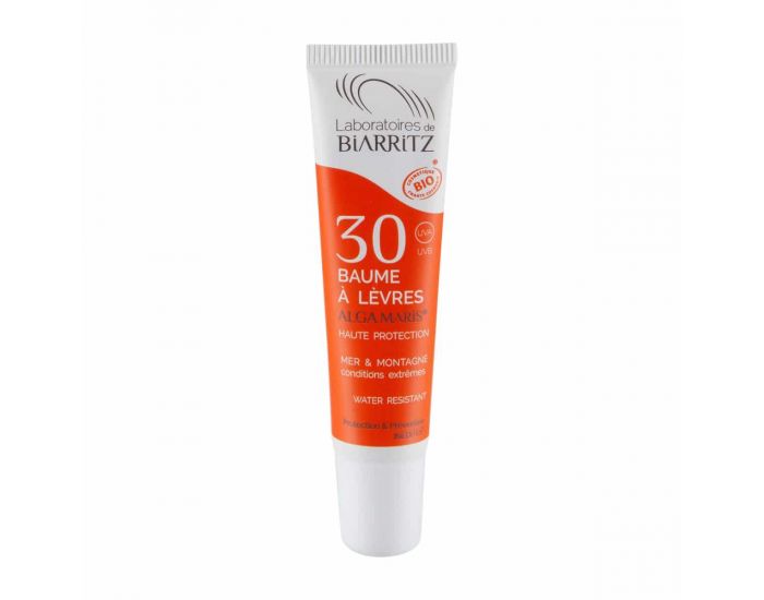 LABORATOIRES DE BIARRITZ Baume � l�vres SPF30 Mer et Montagne certifi� Bio 15 ml (8)