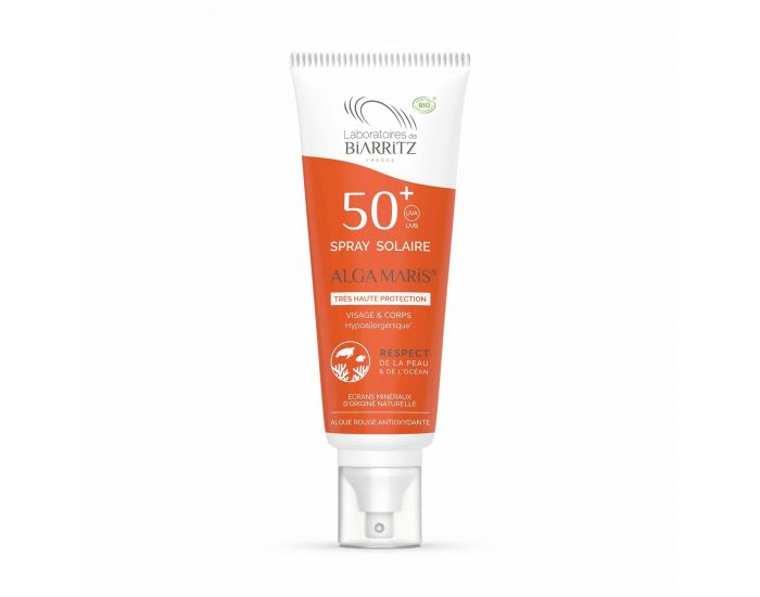 LABORATOIRES DE BIARRITZ Spray Solaire SPF50+ Certifi� Bio 100ml (2)