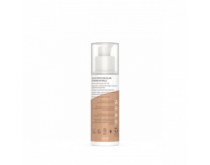 LABORATOIRES DE BIARRITZ Cr�me Solaire Visage Teint�e SPF30 Certifi�e Bio - 50ml Ambr�e (26)