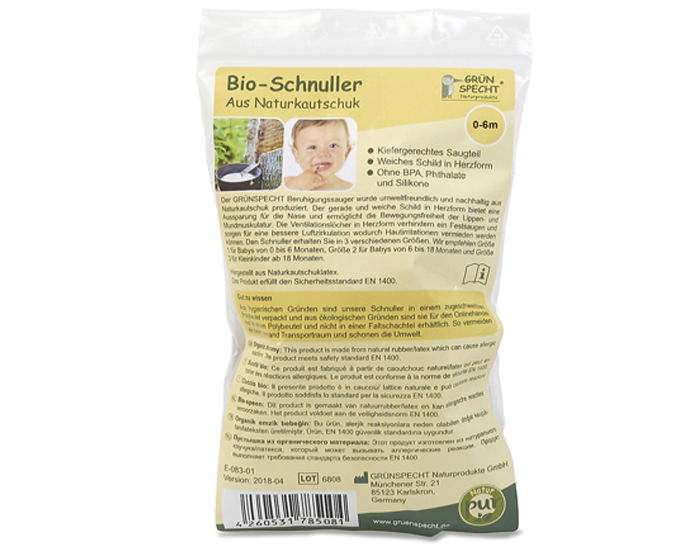 GRUNSPECHT Sucette en Caoutchouc Naturel 0-6 mois (4)
