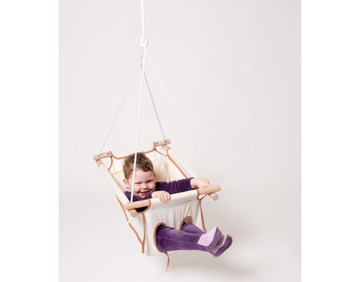 PETITE PLANETE Hamac Pour Bb - Zebul'Hamac Tout Ecru - 0-3 ans (5)