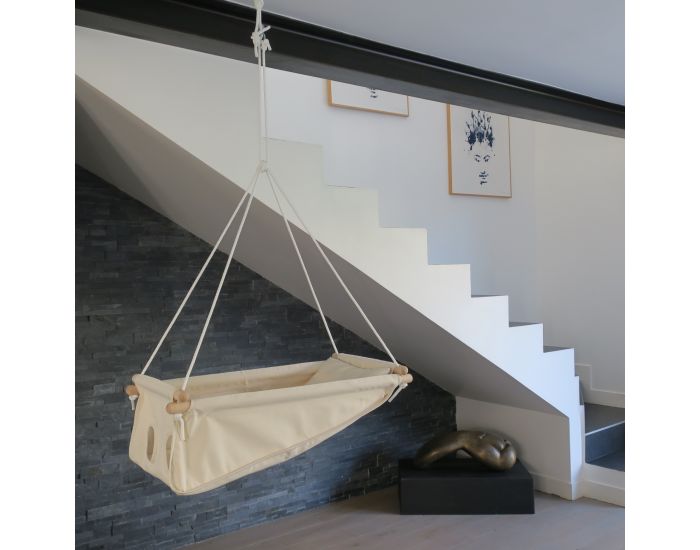 PETITE PLANETE Hamac Pour Bb - Zebul'Hamac Tout Ecru - 0-3 ans (6)