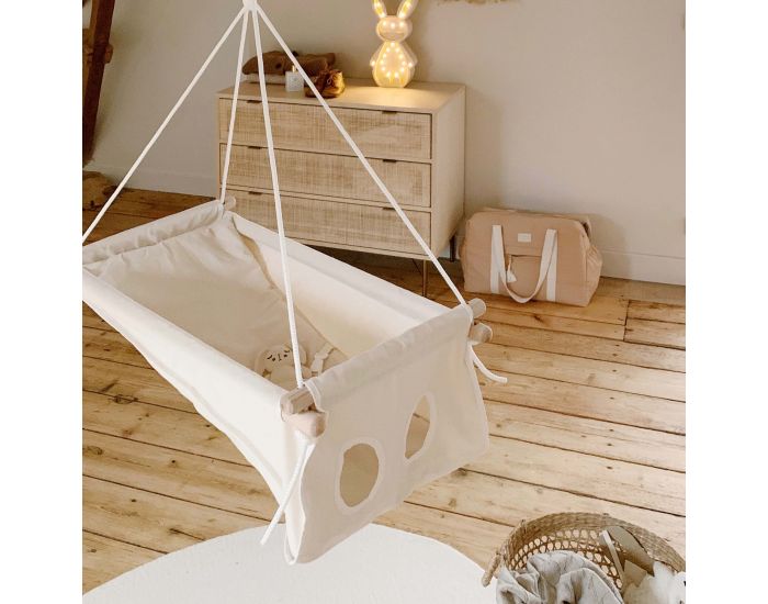 PETITE PLANETE Hamac Pour Bb - Zebul'Hamac Tout Ecru - 0-3 ans (8)