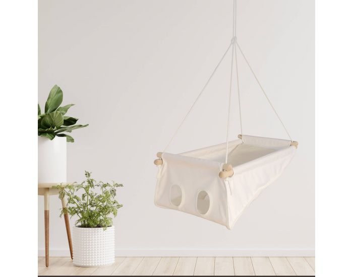 PETITE PLANETE Hamac Pour Bb - Zebul'hamac Blanc Lait - 0-3 ans (7)