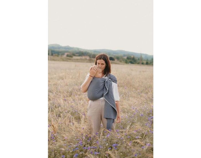 NEOBULLE Porte-b�b� NEO SLING Anthracite Coton Bio - NEOBULLE (4)