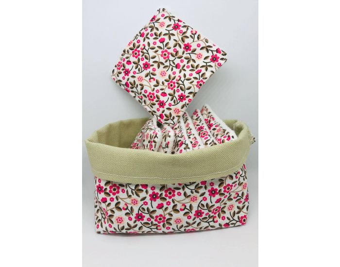 MA TERRE ET MOI Corbeille de Rangement pour Cotons Lavables (5)