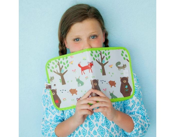 JAQ JAQ BIRD Cahier Ardoise + 4 Craies Zro Poussire - Ds 3 ans (3)