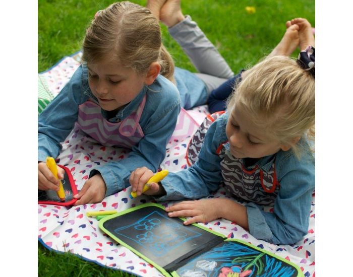 JAQ JAQ BIRD Cahier Ardoise + 4 Craies Zro Poussire - Ds 3 ans (5)