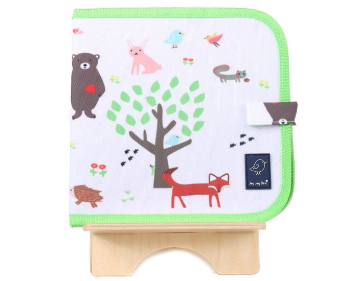 JAQ JAQ BIRD Cahier Ardoise + 4 Craies Zro Poussire - Ds 3 ans (7)
