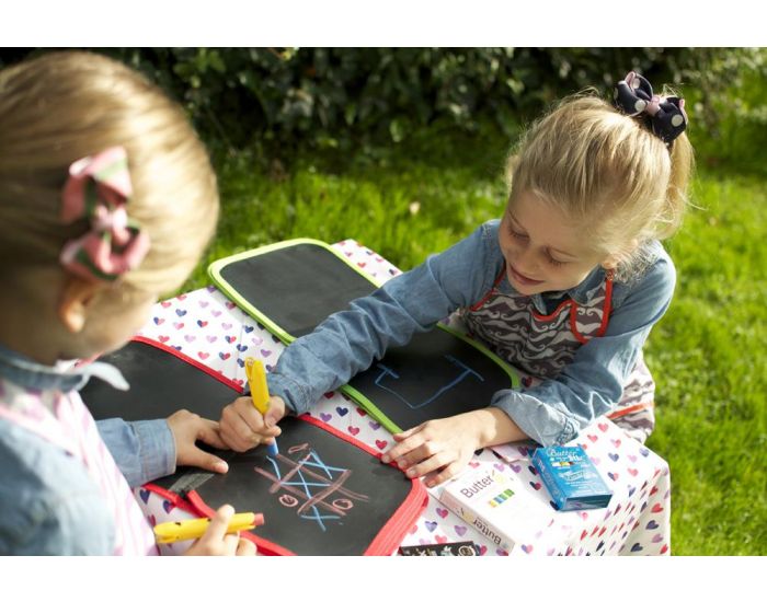 JAQ JAQ BIRD Cahier Ardoise + 4 Craies Zro Poussire - Ds 3 ans (9)