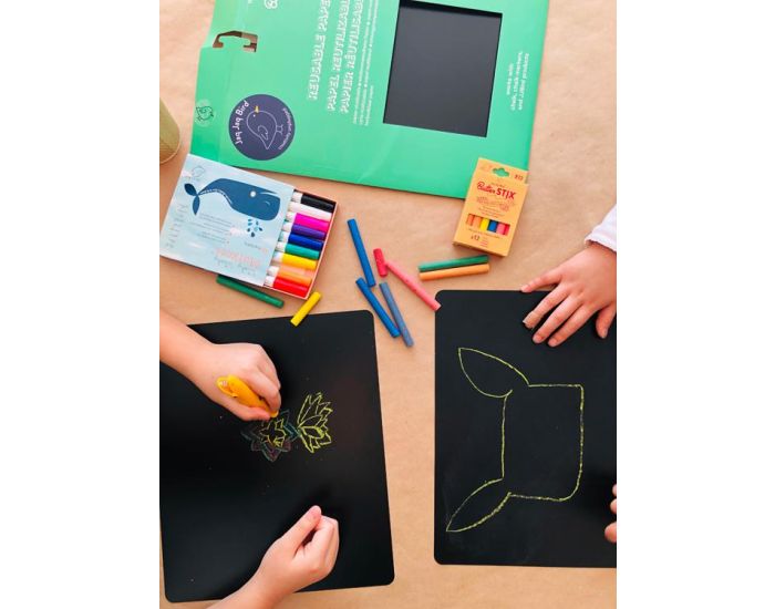 JAQ JAQ BIRD Pochette 10x Papiers Rutilisables - Ds 3 ans (8)