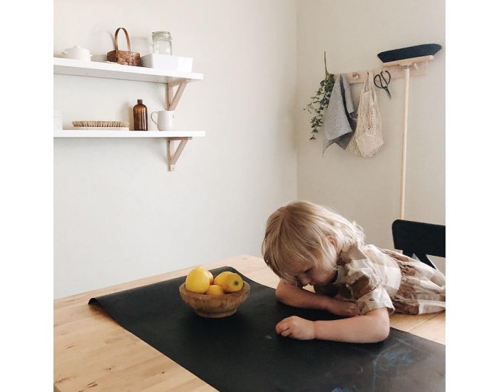 JAQ JAQ BIRD Ardoise Gante Noire + 4 Craies Zro poussire - Ds 3 ans (4)