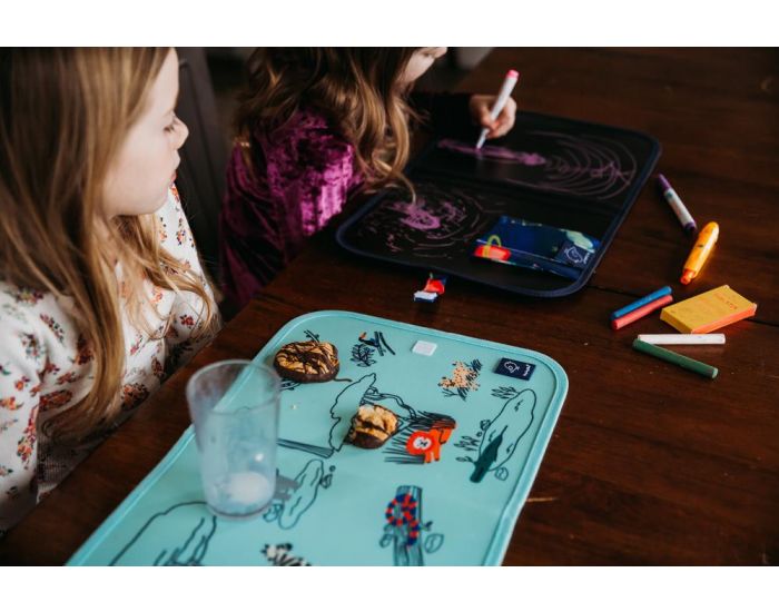 JAQ JAQ BIRD Ardoise Pliable + 4 Craies Zro poussire - Ds 3 ans (4)