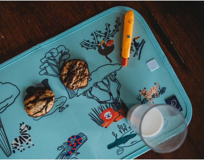 JAQ JAQ BIRD Ardoise Pliable + 4 Craies Zro poussire - Ds 3 ans (8)