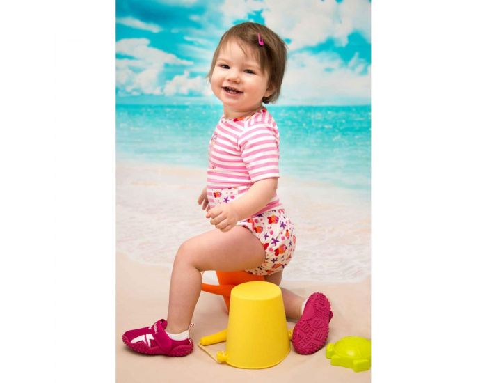 MAYOPARASOL Ensemble Emma Marini�re Anti Uv et Maillot Couche - Poisson Taille 6 mois (1)