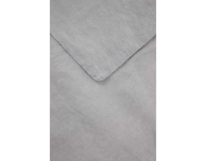 KADOLIS Housse de Couette Enfant en Coton bio et Lin + 1 Taie d'Oreiller (11)