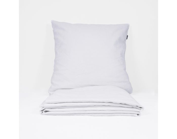 KADOLIS Housse de Couette Enfant en Coton bio et Lin + 1 Taie d'Oreiller (7)