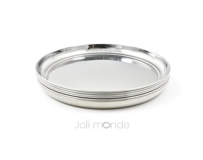 JOLI MONDE Assiette en inox La grande - JOLI MONDE (1)