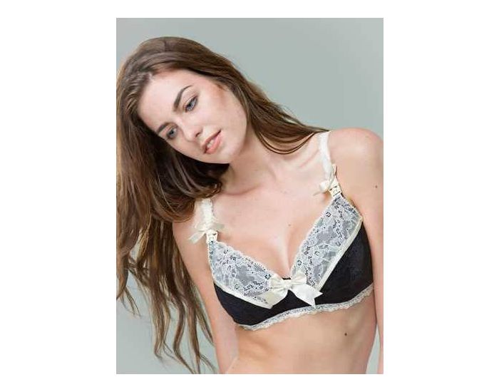 ANIELINA Soutien Gorge Sans Armatures - Marquise Bio Black (1)