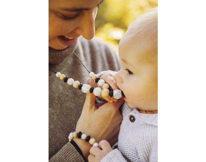 MAWEN MATERNE Collier d'Allaitement ou de Dentition Bois et Silicone - Wood Sil (2)