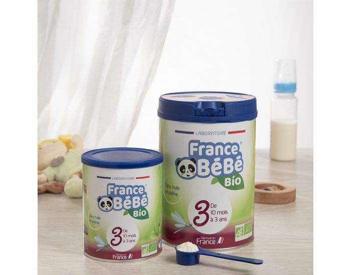 FRANCE BB BIO Pack 3 Boites Lait Croissance 3 - Ds 10 mois - DLC Courte : 10/01/2021 (2)