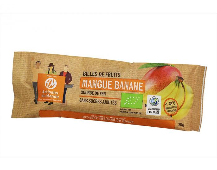 ARTISANS DU MONDE Billes de Fruit Mangue Banane - 28g (1)