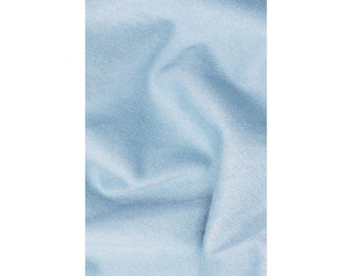 KADOLIS Drap housse COTON BIO - pour lit Bb Bleu pastel 60 x 140 cm (2)