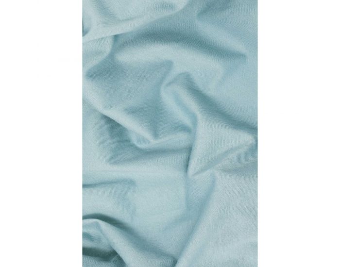 KADOLIS Drap housse COTON BIO - pour lit Bb Bleu pastel 60 x 140 cm (9)