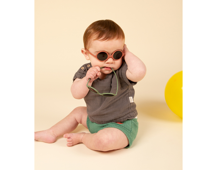lunettes de soleil bebe diabola - 0-12 mois terracota (Ki Et La) - Couverture