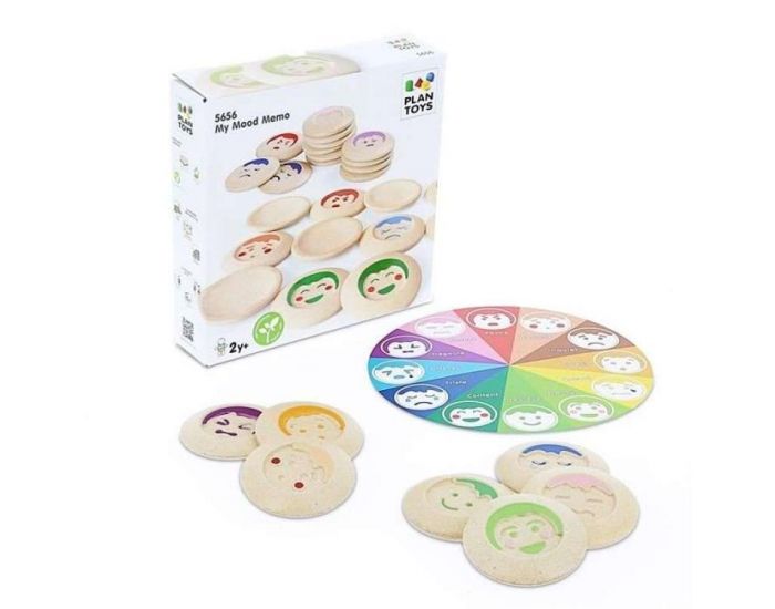 PLAN TOYS M�mo des �motions en Bois - A Partir de 2 ans. (4)