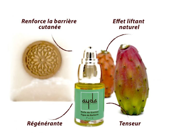 AYDA COSMETICS Huile de Figue de Barbarie Pure et Bio.  (2)