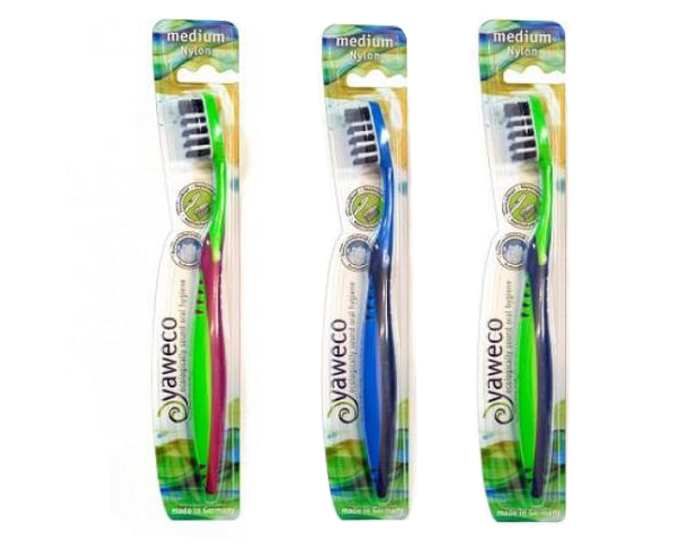 YAWECO Pack Brosse  Dents Nylon Tte Interchangeable + 4 Recharges - Mdium (2)